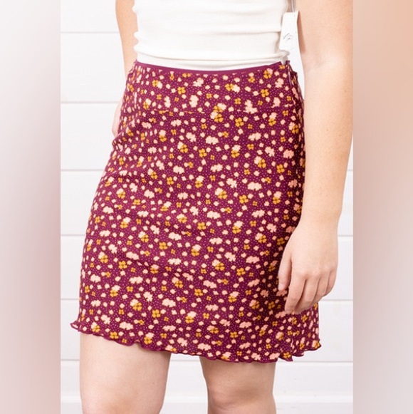 NWT Free People Floral Midi Skirt - Picture 4 of 12